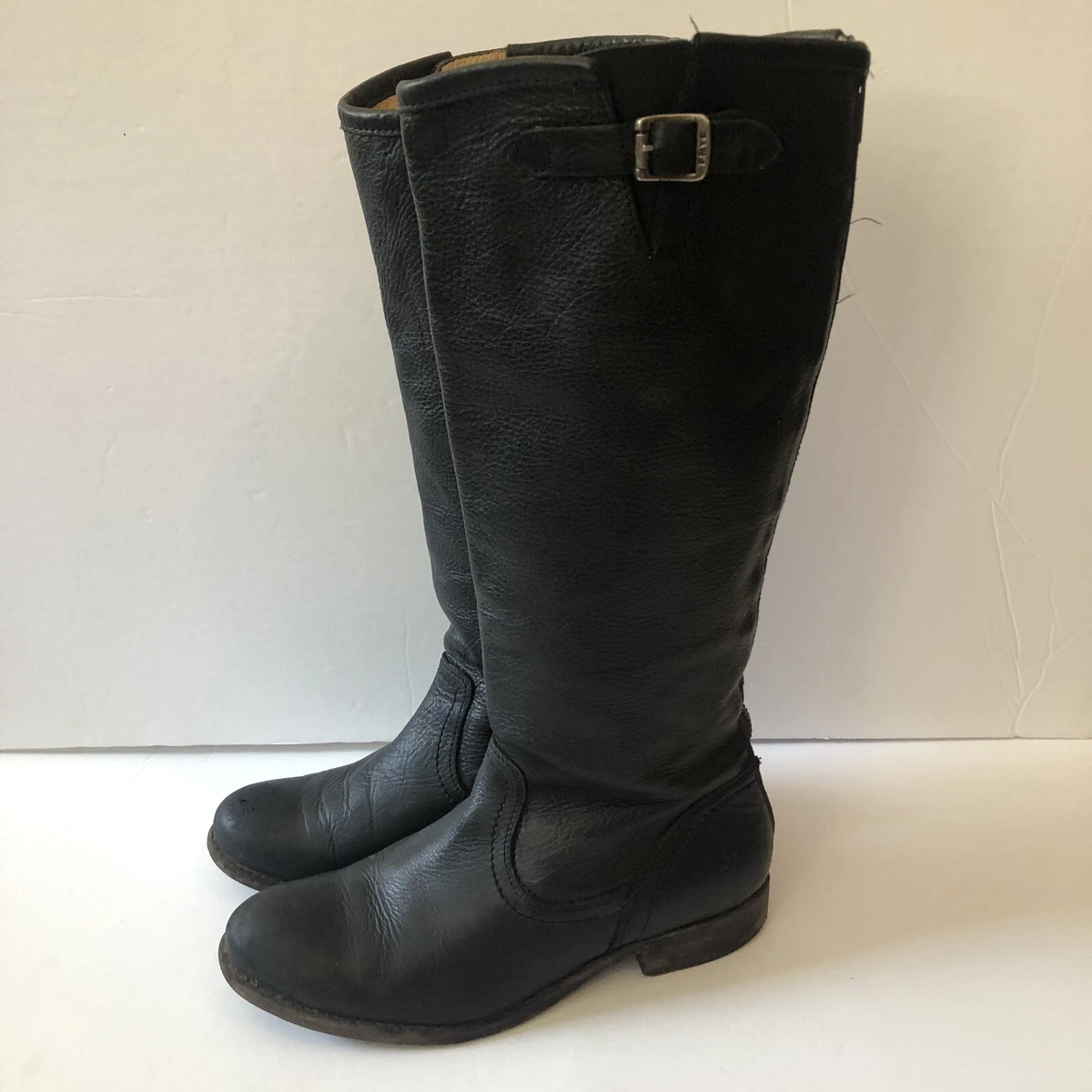 Womens black frye boots top