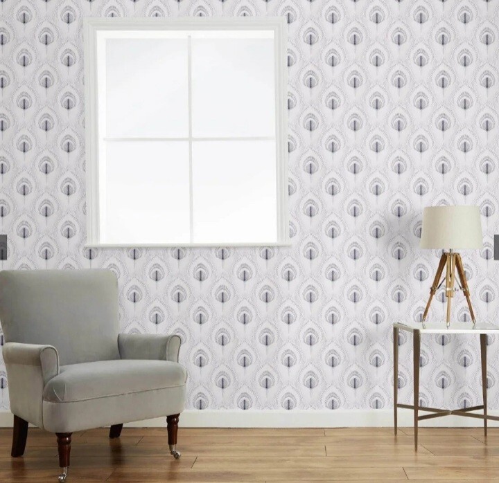 LAURA ASHLEY Montague Midnight WALLPAPER eBay