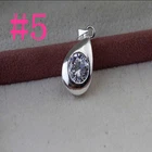 925 Sterling Silver Women Jewelry  Crystal drip Pendants Necklace Chain