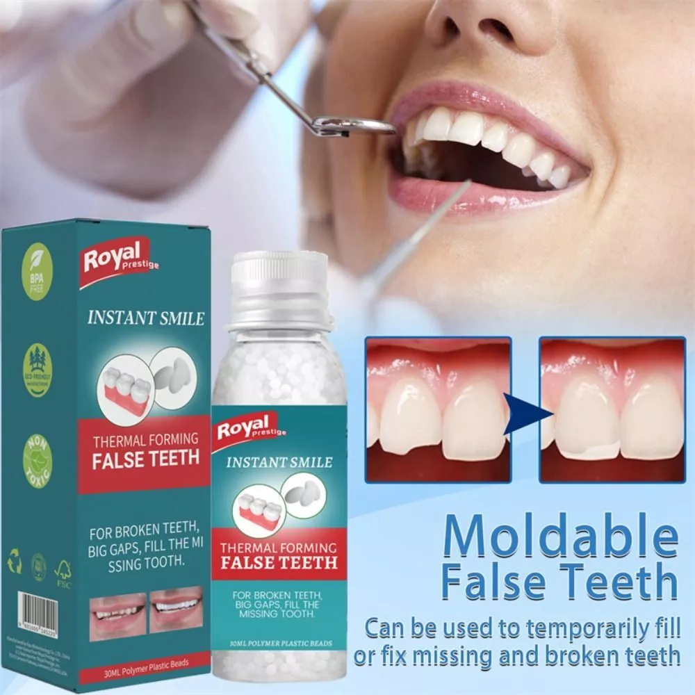 Teeth Glue Temporary Tooth Repair Kit Moldable Tooth Broken Teeth Gaps Repair