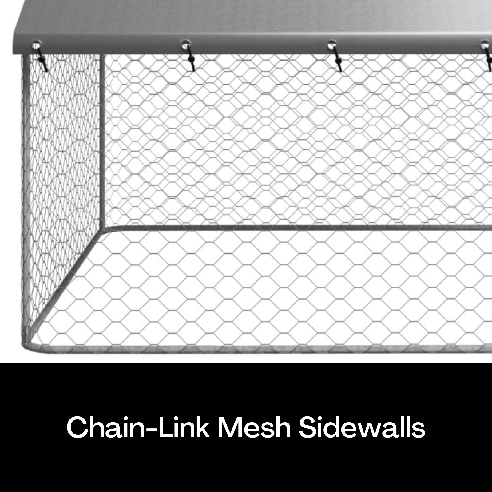 Outdoor Dog Kennel Run Cage Galvanized Steel Fencing Pet Playpen