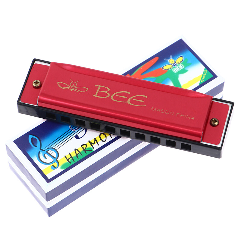 Harmonica 10 Holes Harp 20 C Tone Diatonic Harp key Jazz band mouth