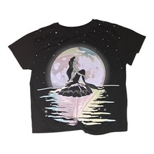 DISNEY PRINCESS Ariel Little Mermaid Knotted Crewneck Girls Tee T-shirt LP Large