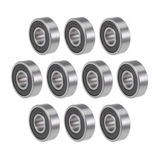 10 Pcs 10x26x8mm 6000-2RS Z2 Double Sealed Deep Groove Industrial Ball Bearings