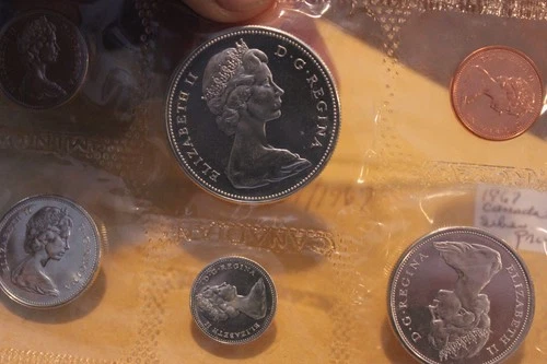 1967  CANADA SILVER PROOF SET AND COA  SPOT FREE BEAUTIFUL COINS