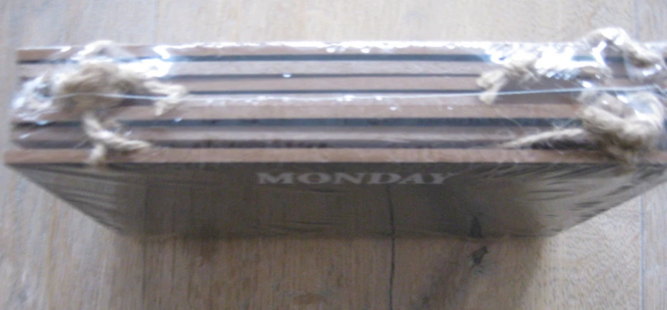 7 Tage Holztafeln zum Aufhängen Wanddekoration Kreidetafeln Wochenplaner Mo-So - Bild 3 von 4