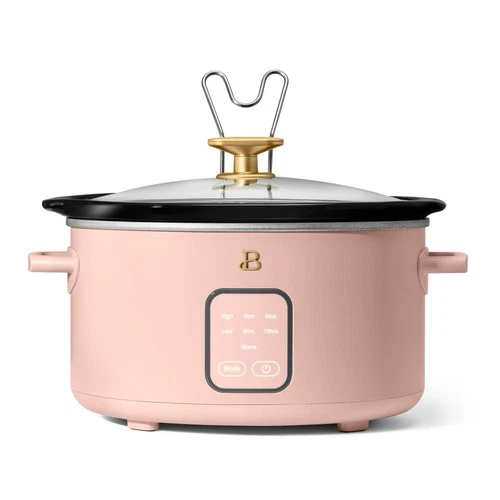 Beautiful Slow Cooker with Touch-Activated Display, Porcini Taupe by Drew Barrym