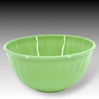 Fire King Jadeite Swirl 9 Inch Mixing Bowl Anchor Hocking Vintage USA Glass