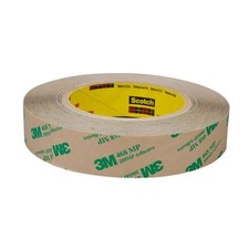 3M Adhesive Transfer Tape 468MP, Clear, 1 in x 60 yd, 5 mil