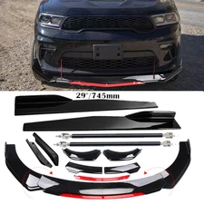 For Dodge Durango Front Bumper Lip Spoiler Splitter Body Kit Side Skirt Rear