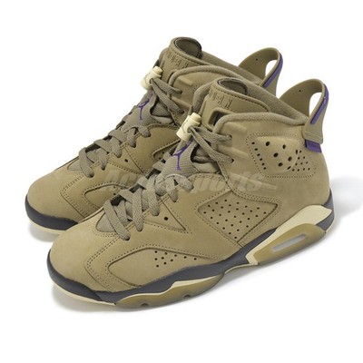 Nike Air Jordan 6 GORE-TEX AJ6 Brown Kelp Women Casual Shoes