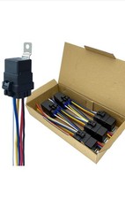 5 Pack 40/30 AMP 12V DC Waterproof Relay Kit w/ Heavy-Duty Pigtail 5-PIN SPDT T2