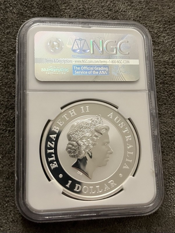 2015 P Australia Koala NGC MS70 1 Troy Oz .999 Silver One of First 1500 Struck