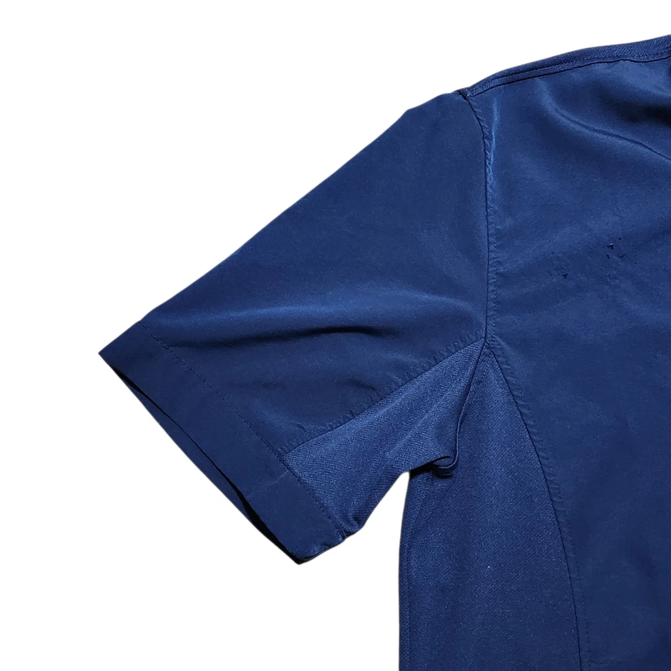 Chick Fil A Chef Coat Jacket Shirt Uniform Men's M Navy Blue Oobe Team Style - Image 3 of 4