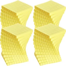 48 Pack 3840 Sheets Lined Sticky Notes 3X3 in Ruled Self Sticky Note Pads 80 ...