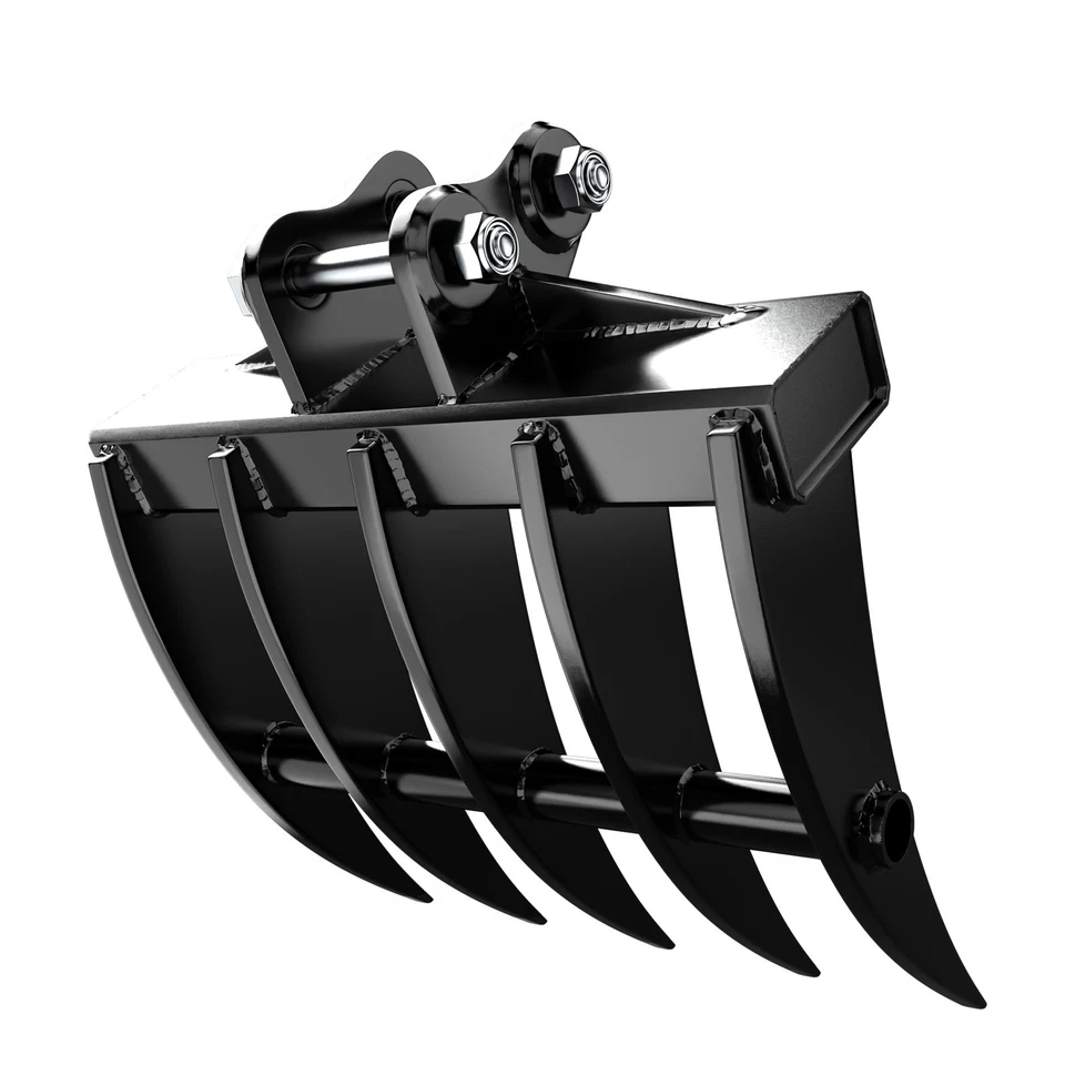 ENVÍO GRATUITO Miniexcavadora de 1 Tonelada + Accesorio de pasador de 25 mm Cubo Rastrillo Cucharón Desgarrador Foto 4 de 4