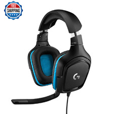Logitech G432 Wired Gaming Headset, 7.1 Surround Sound, DTS Headphone:X 2.0, Fli