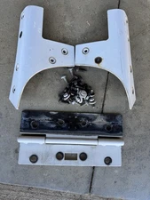 Jeep JK Wrangler OEM Windshield Hinge/Support Brackets White PS2 2007-17 018341