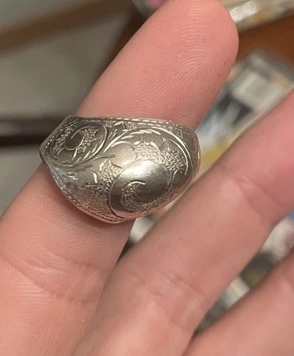 vintage siam .925 sterling silver ring Sz 7 5.8g