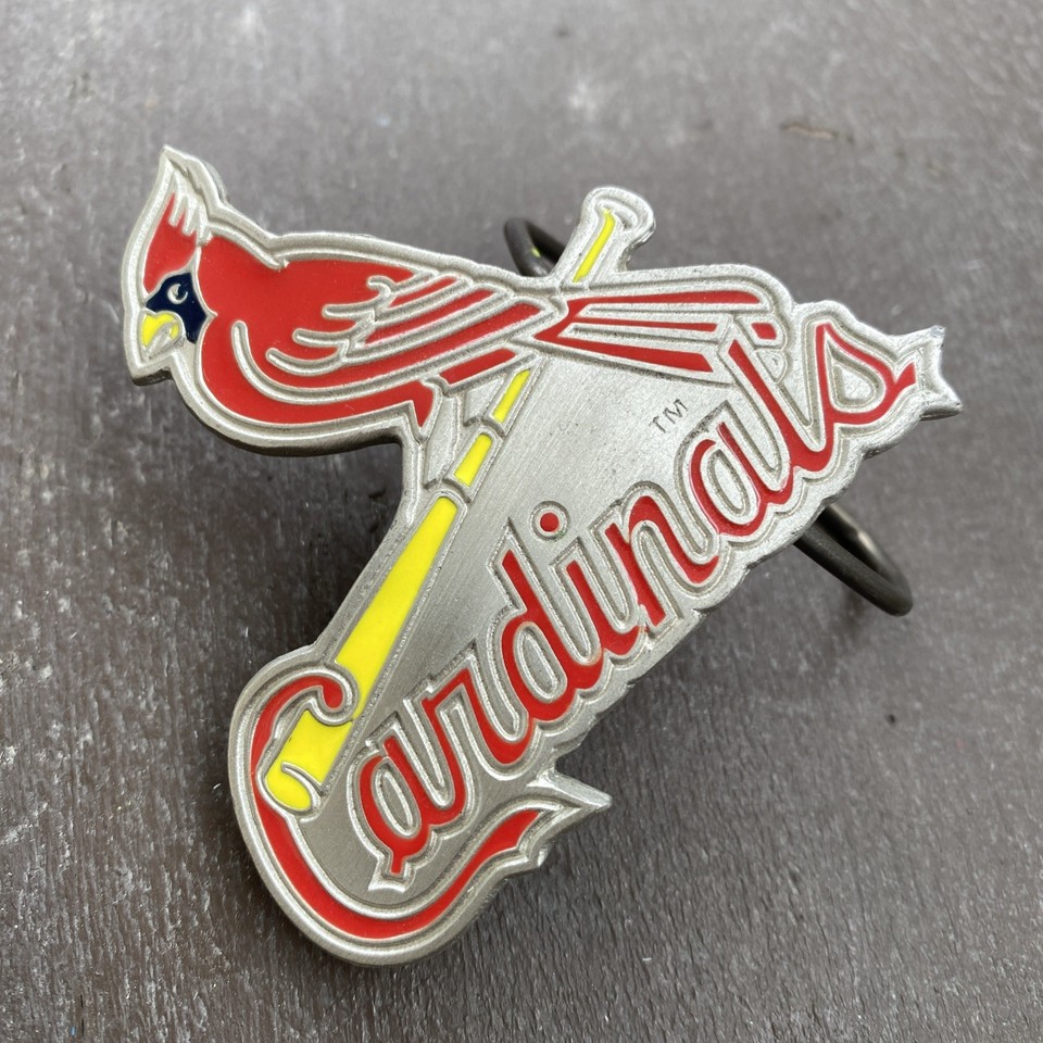 VINTAGE ST. LOUIS CARDINALS Official Licensed Logo Metal Pewter Belt ...