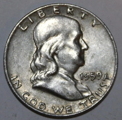1959-D Franklin Half Dollar - Extra Fine - #1655EB