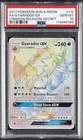 2017 POKEMON SUN & MOON CRIMSON INVASION SECRET #112 FULL ART/GYARADOS GX PSA 10