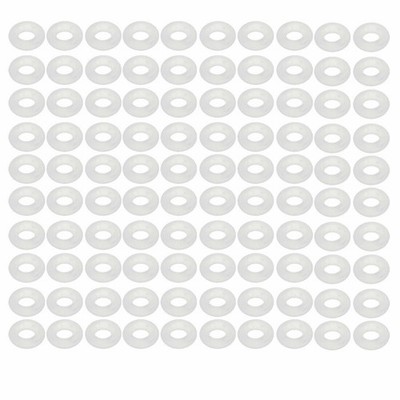 100Pcs 5mm Outer Dia 1.5mm Thickness Sealing Ring O-shape Silicagel Grommet KD #