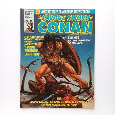 Savage Sword Of Conan (UK) #40 (1981) Kull, Marvel UK Z 1+ VF+