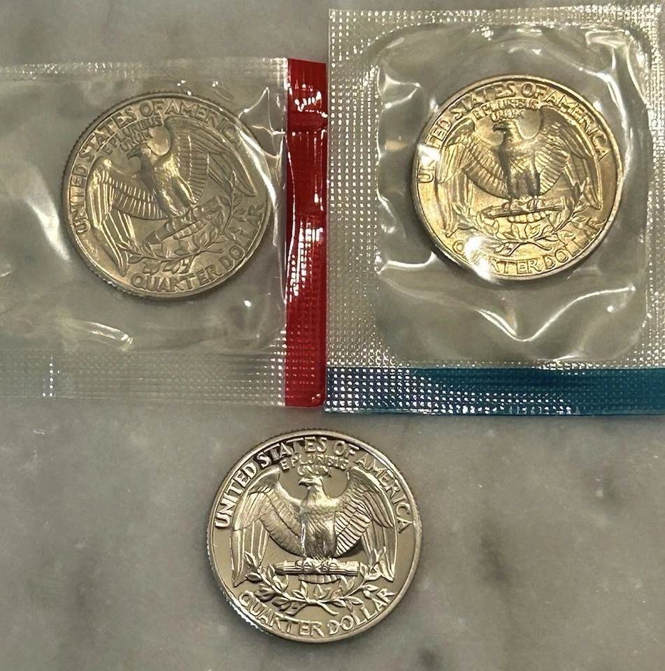 1978 P D S Washington Quarter - Proof & BU 3 Coin Lot - Mint Cello - Image 3 of 4