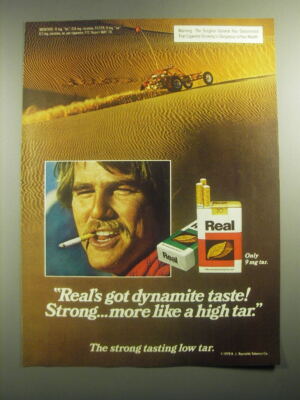 1979 Real Cigarettes Ad - Real's got dynamite taste! Strong.. More like a  high