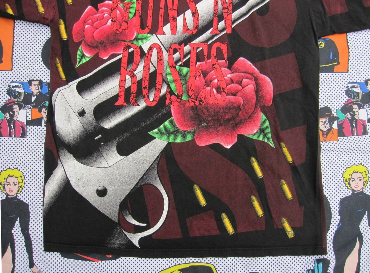 RARE Vintage 1993 Guns N Roses All Over Print Shirt XL RARE Vintage 1993 Guns N Roses All Over Print Shirt XL