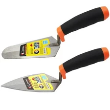 ESreake 2 Pcs Pointing Trowel and Gauging Trowel Set6" Masonry Hand Tool Set ...