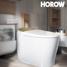 HOROW T03G Smart Bidet Toilet Elongated Auto Flush LED Display Gold Back