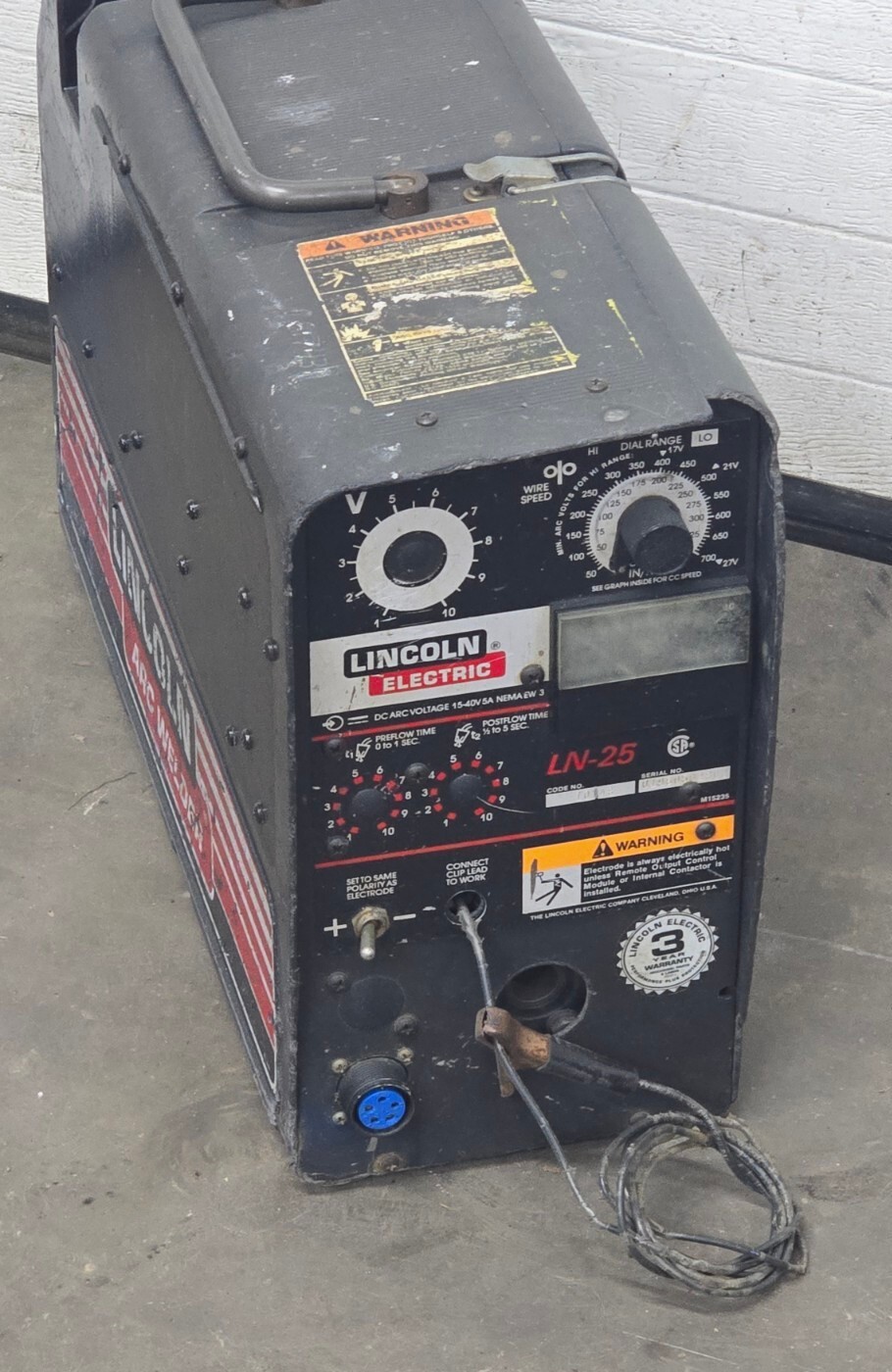 Lincoln LN25 Suitcase MIG Wire Feed Welder PARTS 2 eBay