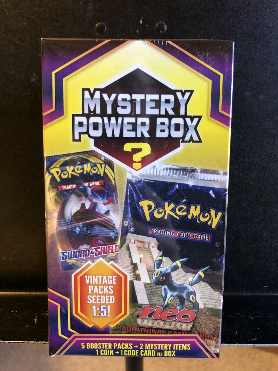 Pokemon TCG: Mystery Power Box #1 - 5 Booster Pack + A Foil Card + Factory  Sealed Pack