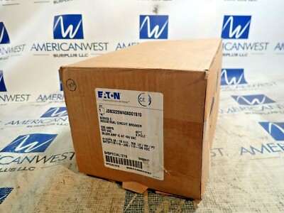NEW Eaton JDB3225 JDB3225WA06D01S10 225A 600V 3P Aux Switch +Shunt