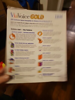IBM ViaVoice Gold for Windows 95 Nt Release Voice Recognition