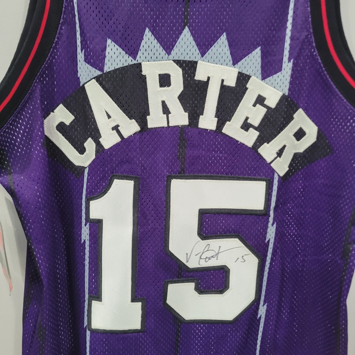 NIKE RAPTORS Vince Carter 15 2XL ゲームシャツ VTG Nike Authentic Toronto Raptors Vince Carter 15 Red
