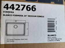 BLANCO Formera Undermount Brushed Stainless Steel Single Bowl Kitchen Sink