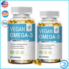 60/120Pills Omega 3 Supplement Vegan 1200MG EPA&DHA Supports Heart Immune Health