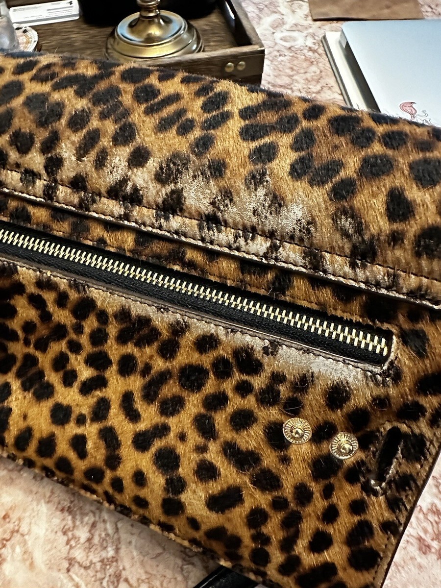A.L.C. LEOPARD CHEETAH PRINT Pony Hair SHOULDER CROSS BODY A.L.C. LEOPARD CHEETAH PRINT Pony Hair SHOULDER CROSS BODY