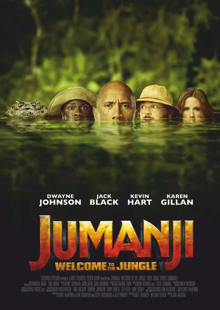 Jumanji - Welcome to the Jungle Posters - Jack Black - A3 & A4