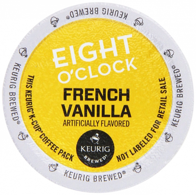 Keurig Eight O'clock French Vanilla Medium Roast Coffee Kcup Pods 18ct