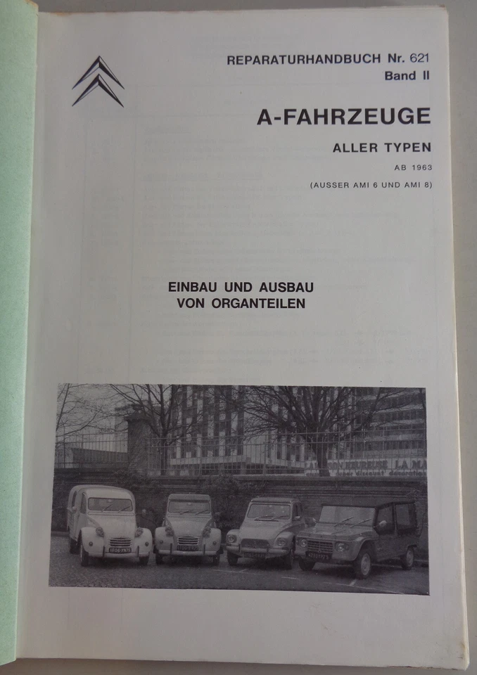 Manual de Taller Montaje Y Desmontaje Citroen 2 Cv Pato, Dyane, Azu - Imagen 2 de 4