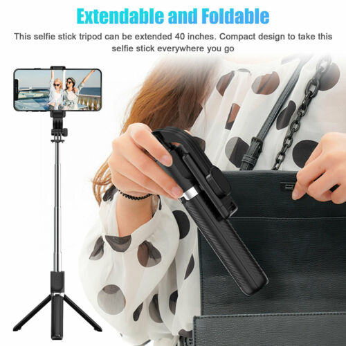Selfie Stick Tripod Remote Desktop Stand Cell Phone Holder For iPhone Samsung US - Picture 8 of 9
