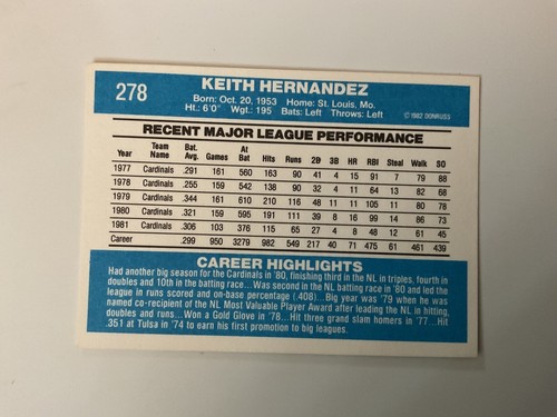 Donruss Baseball 1982 #275-499 descuento múltiple eliges envío gratuito agosto 2025 - Imagen 8 de 427