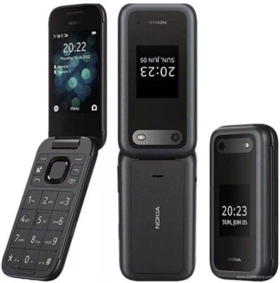 Nokia 2660 Flip 2G Unlocked Dual Sim 2G version BIG BUTTON 4 Colors Mobile Phone