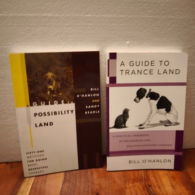 A Guide To Trance Land & Guide Possibility Land Books Bundle By Bill O'Hanlon.