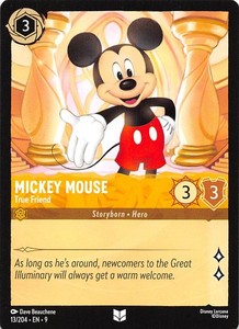 Mickey Mouse True Friend 13/204 Fabled Disney Lorcana 019503