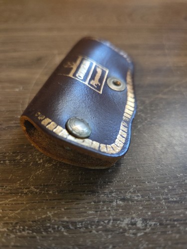 Vintage Dodge Chrysler Plymouth Logo Brown Leather Key Holder Case Boise, ID - Picture 3 of 8